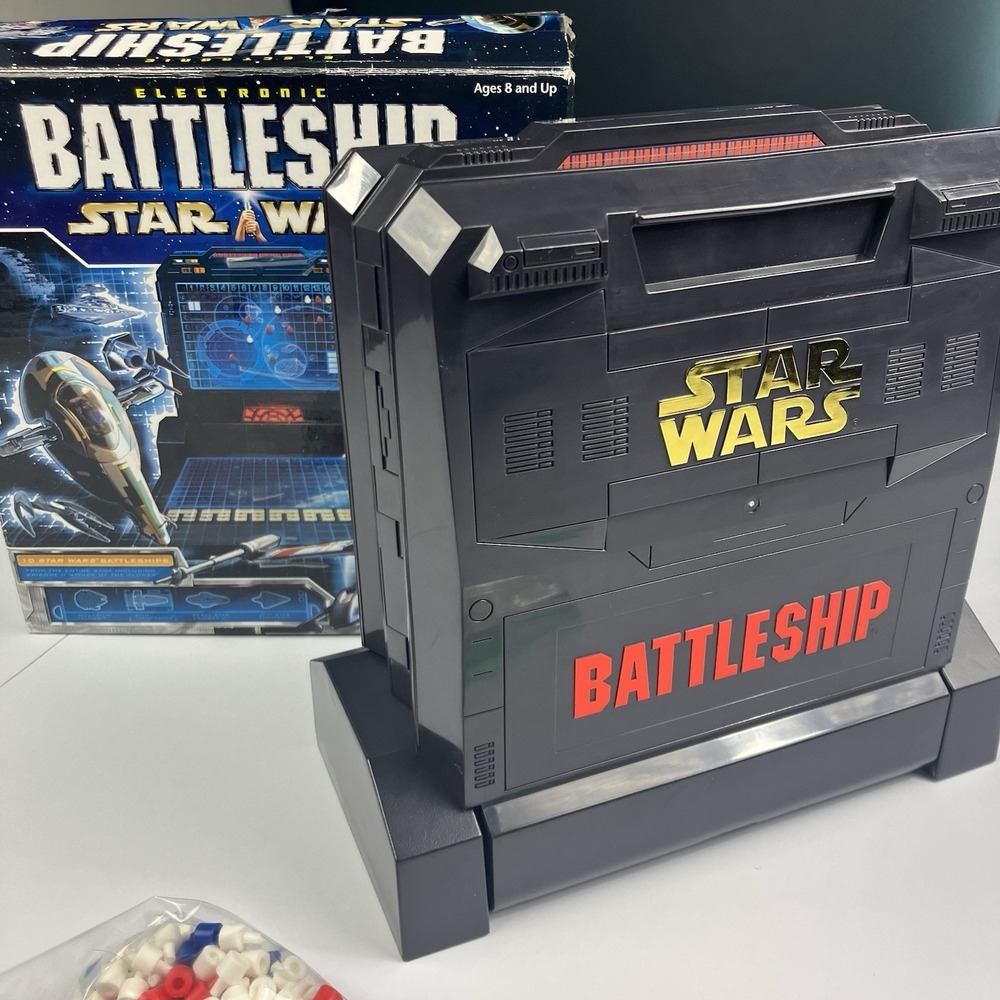 Milton Bradley Hasbro Star Wars Battleship 2002 Vintage Electronic Game Tested - Picture 5 of 5